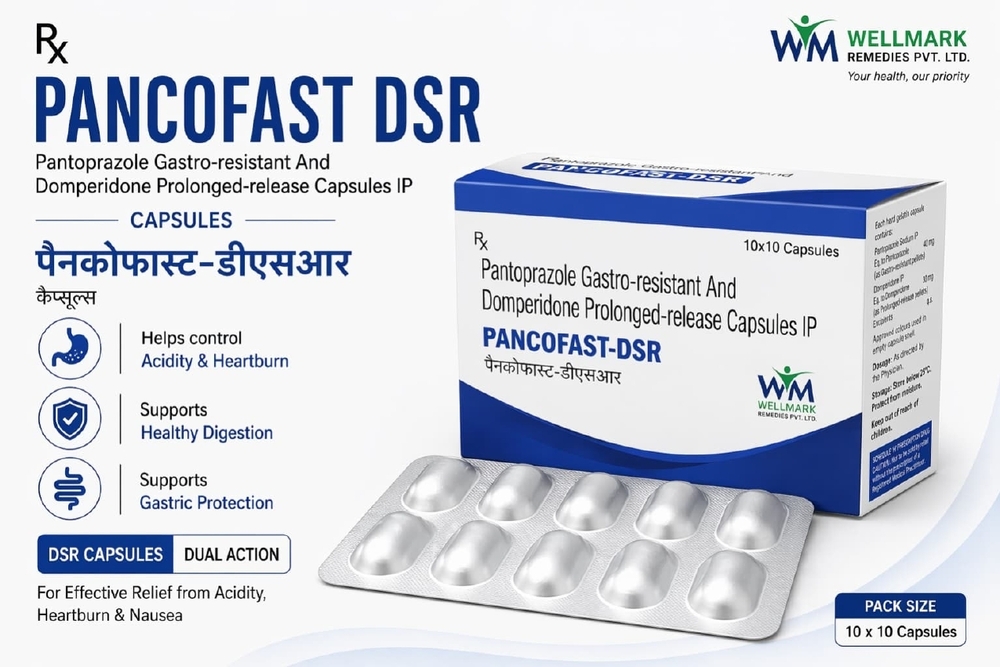 Pantoprazole Gastro Resistant And Domperidone Capsules