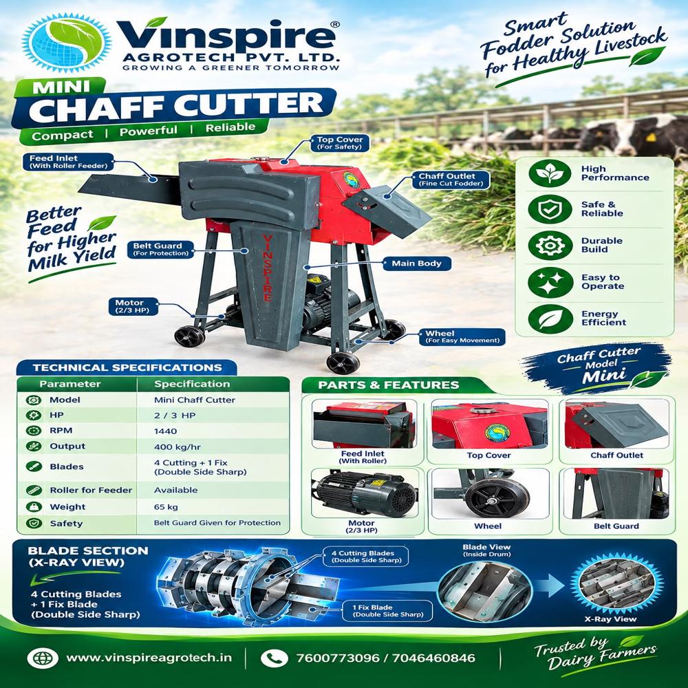 2 HP CHAFF CUTTER 