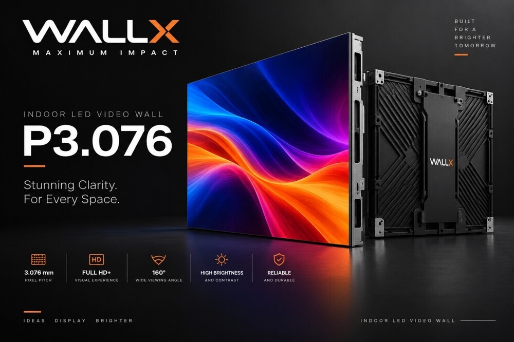 WallX P3.076 Indoor LED Video Wall