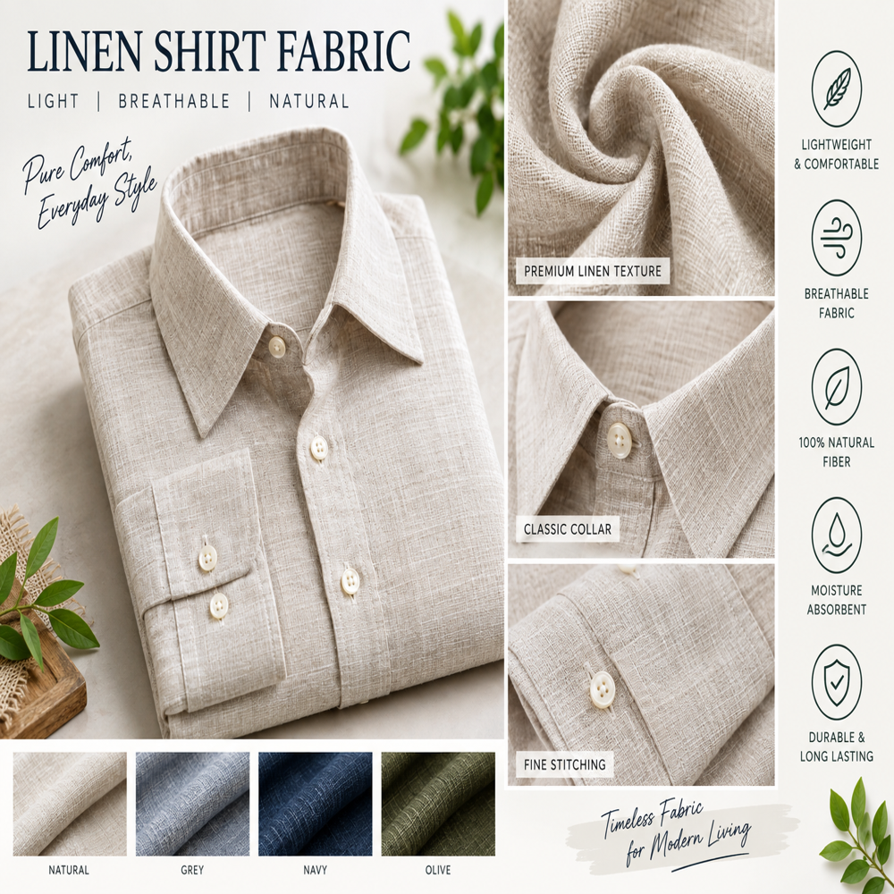 Linen Shirt Fabric