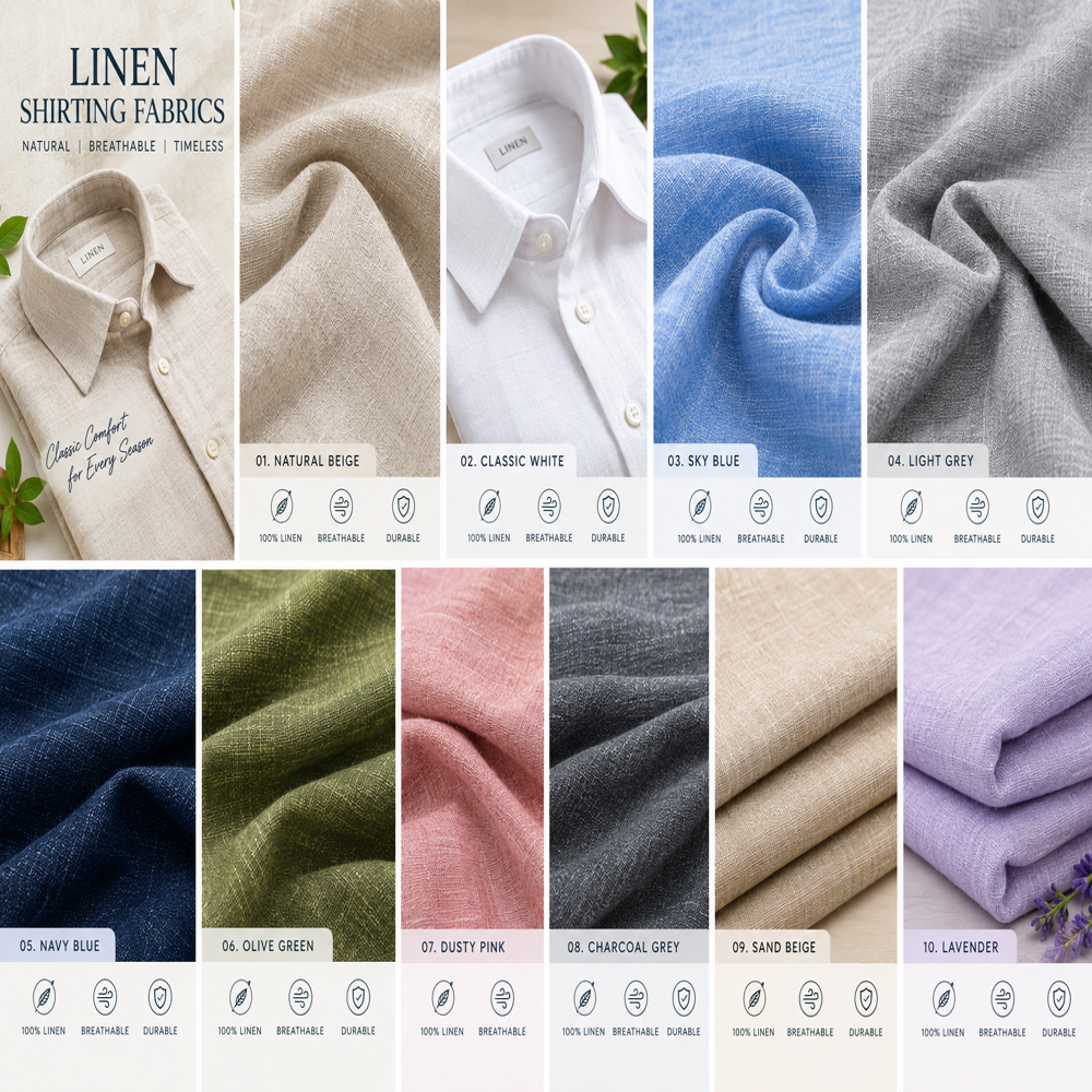 Linen Shirting Fabric