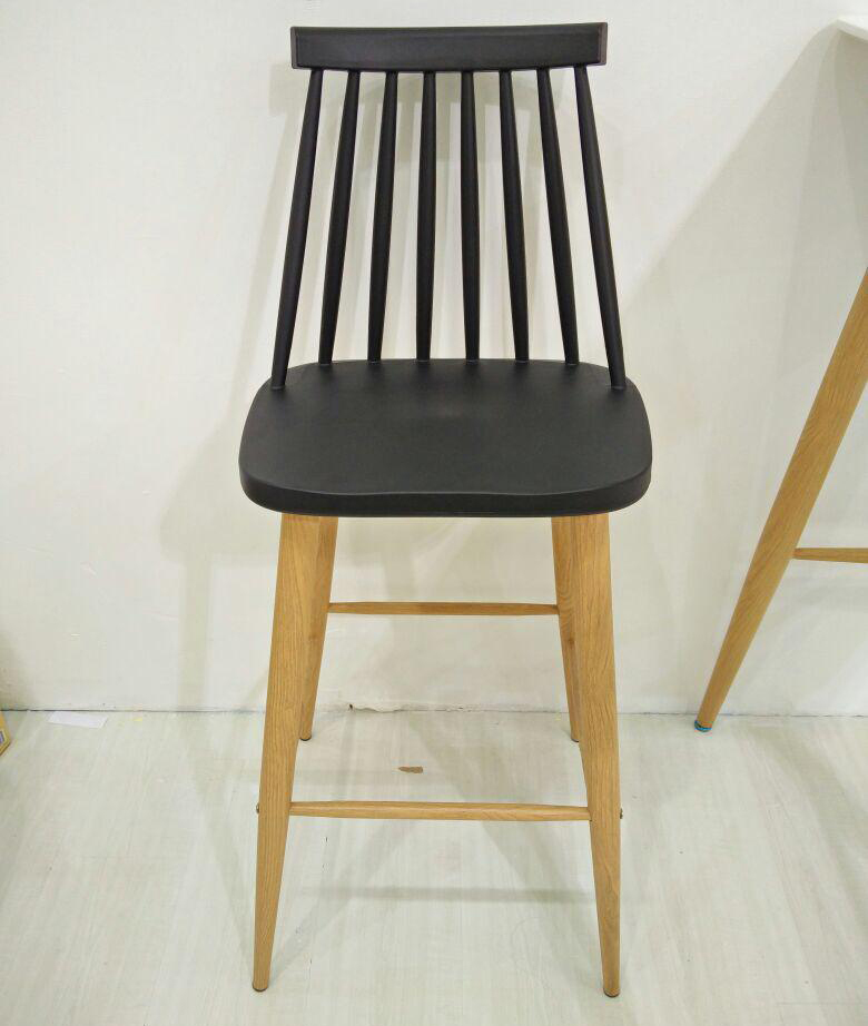 Metal And Pvc Restaurant Bar Chair