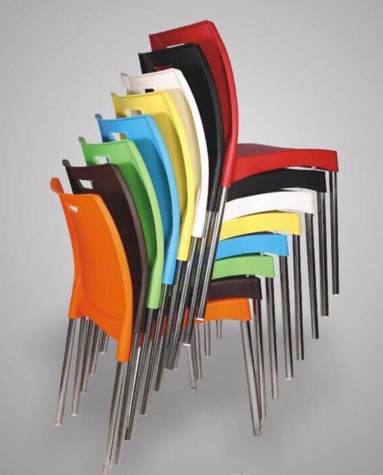 Vibrant Plastic Cafe Chair