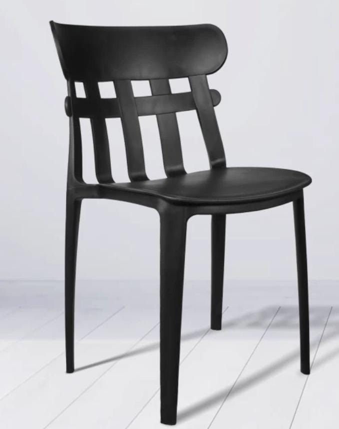 Black Plastic Cafe Chair