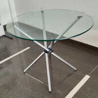 Round Glass Top Table