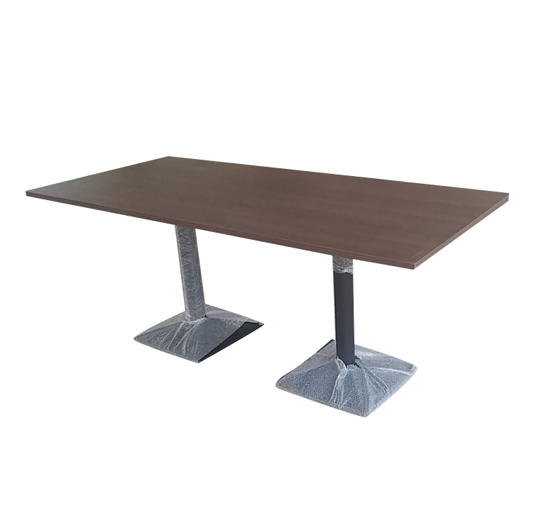 Dark Wood Rectangular Dining Table