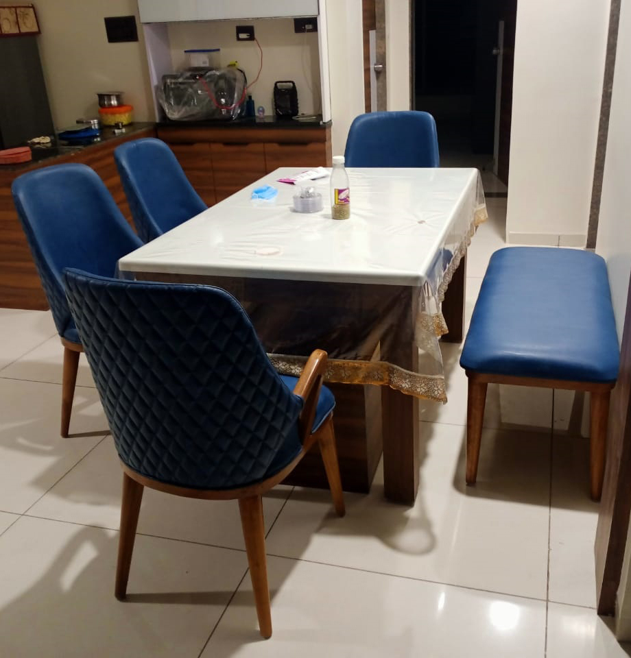 Modern Upholstered Dining Table Set