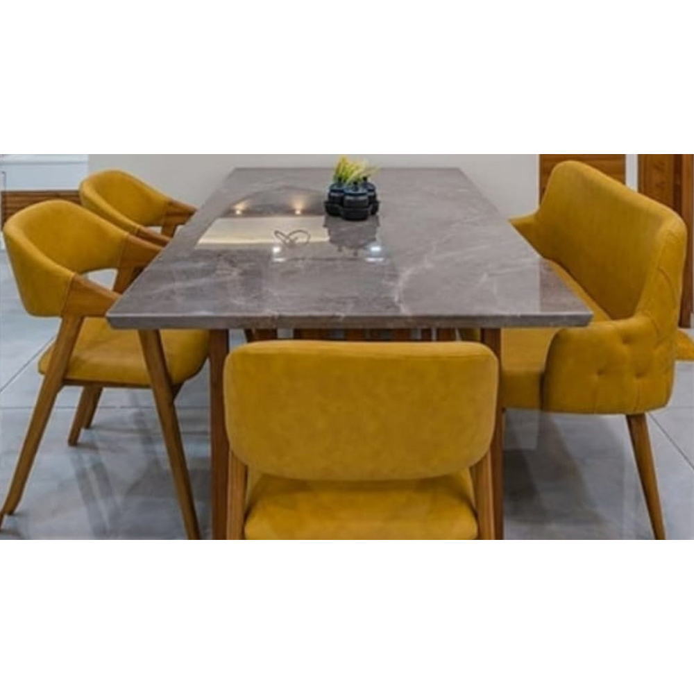 Contemporary 6 Seater Dining Table Set