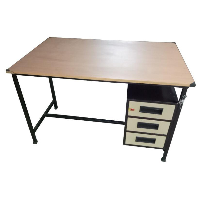 Rectangular Office Desk With Storage