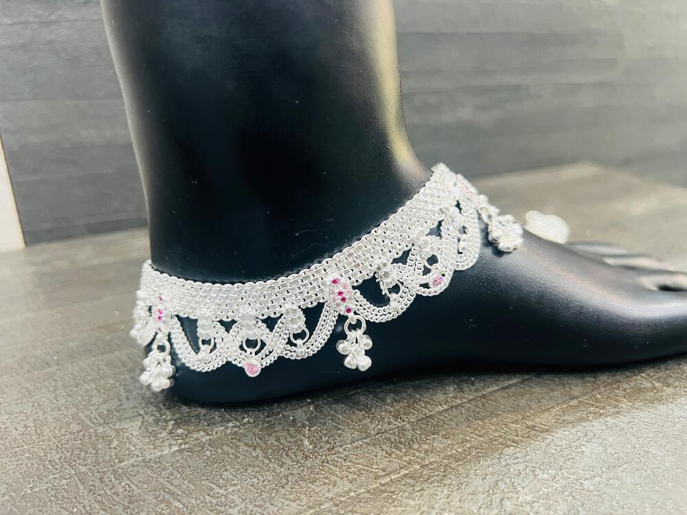 Silver Jhalar Payal