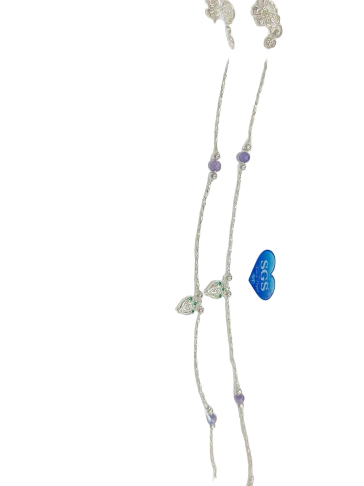 Silver Toned Payal