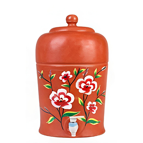 Model-106 15Ltr Painting Terracotta Water Pot