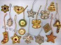 मल्टीकलर क्रिसमस हैंगिंग बैज