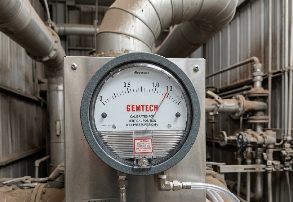 GEMTECH Differential Pressure Gauge for Electronics & Semiconductor Industry
