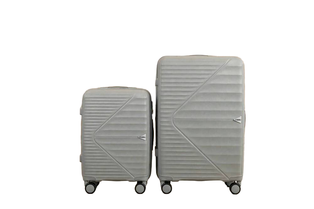 Grey Set Of 2 S5 Luggage Trolley Bag