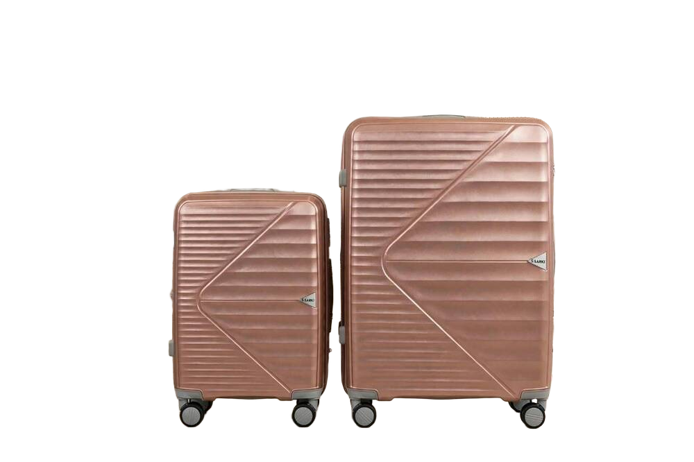 Pink Set Of 2 S5 Luggage Trolley Bag