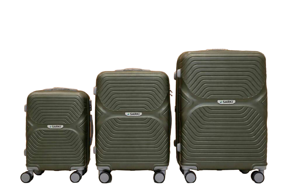 Mehendi Color Luggage Trolley Bag Set Of 3