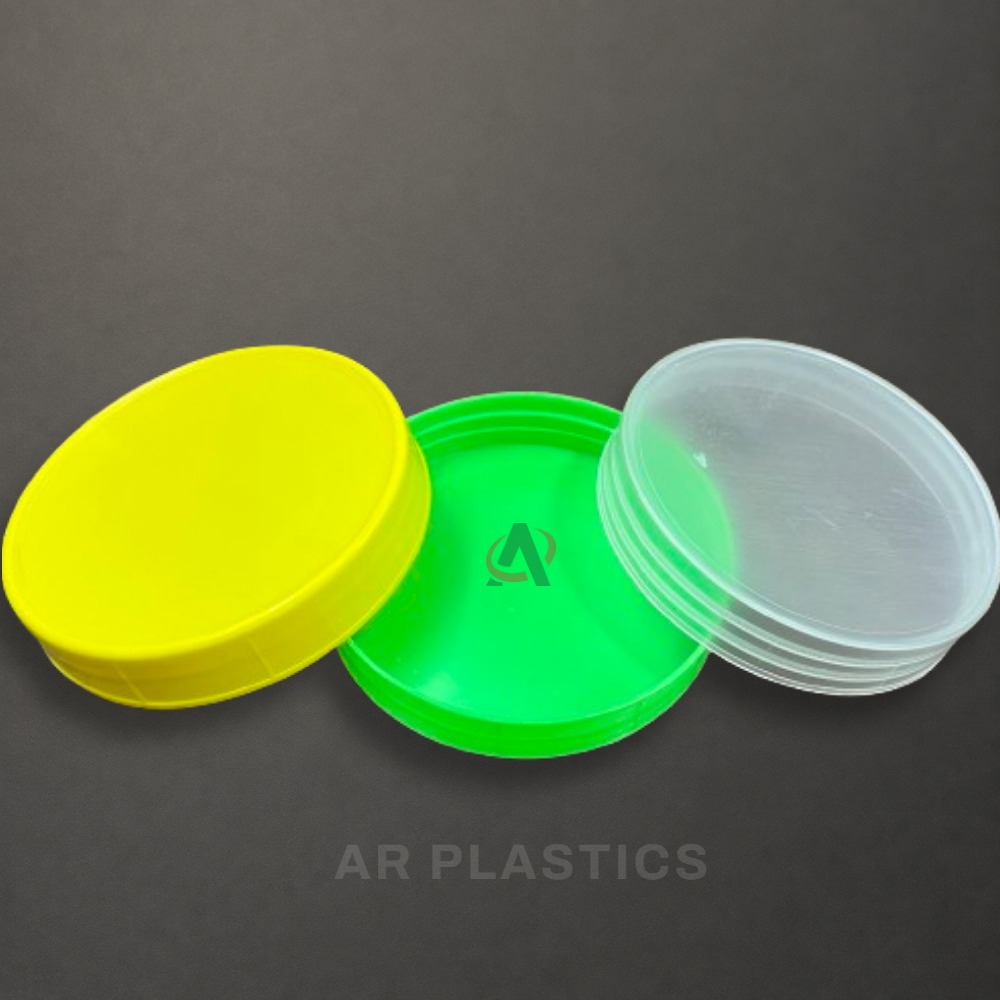 83 Mm Plain Cap - Plastic, 83 Millimeter Diameter, User-friendly, Lightweight Design, Available In All Colors, Screw Cap For Jars, Warranty Included