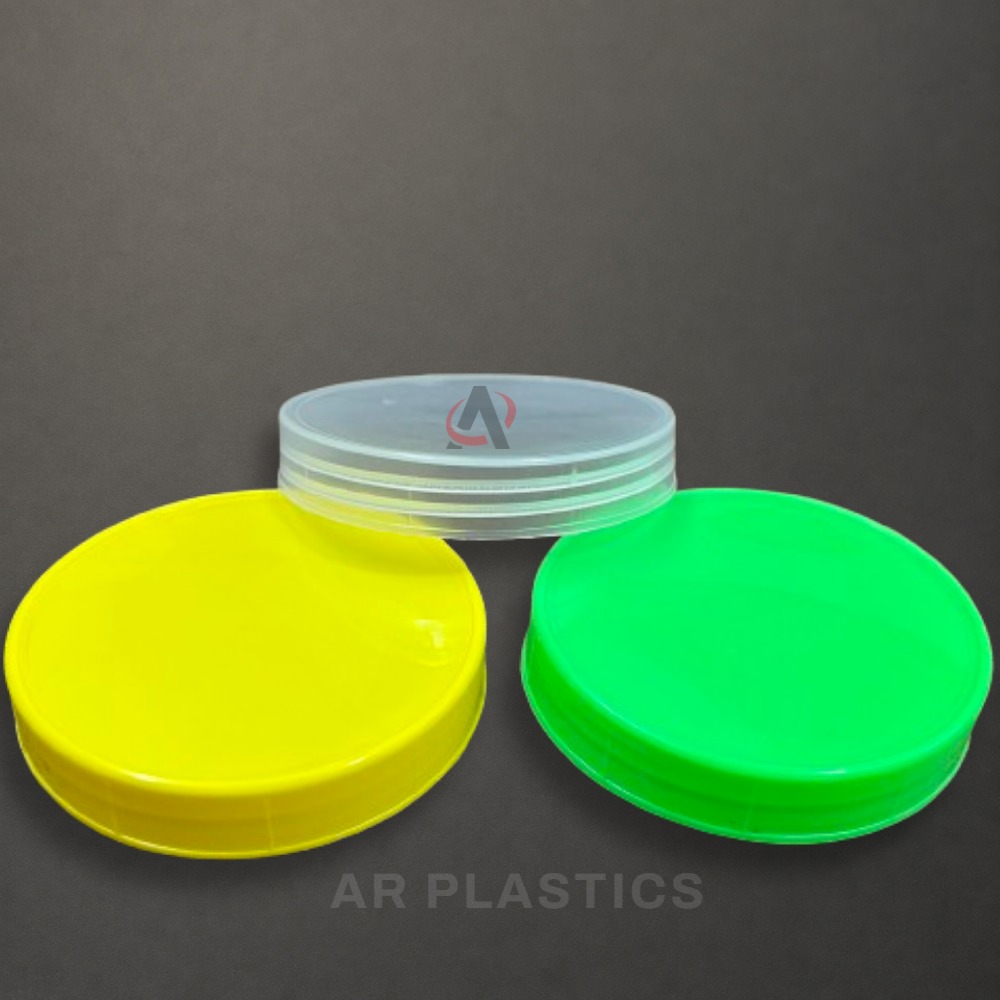 83 Mm Plain Cap - Plastic, 83 Millimeter Diameter, User-friendly, Lightweight Design, Available In All Colors, Screw Cap For Jars, Warranty Included