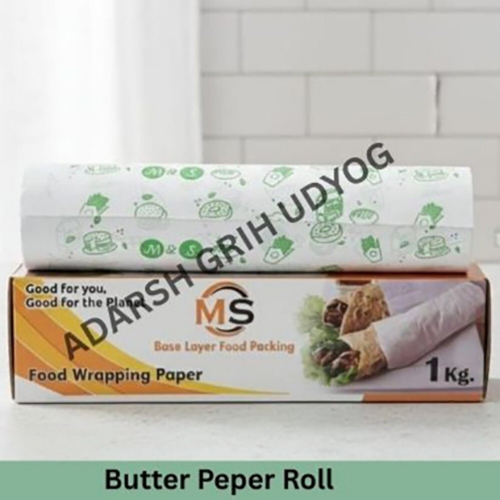 Butter Paper Roll - Color: White