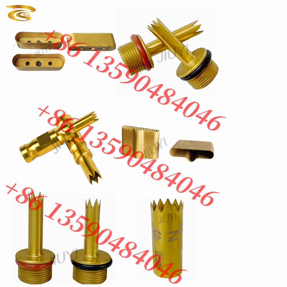 Serrated Punch With Tin Coating - Brass, Round/oblong Shapes | Precise Diameter, Impact Proof, Rust Proof, Polished Surface