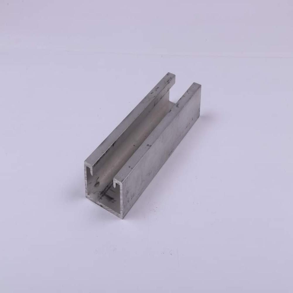 Solar Panel Microrail - Anodized Aluminum Alloy 2.5m Silver, Clamp-on Fixing, Ladder Track Design