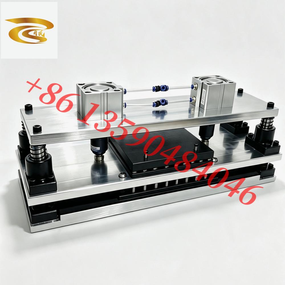 Pneumatic Multi Hole Punch Machine - Color: Blue