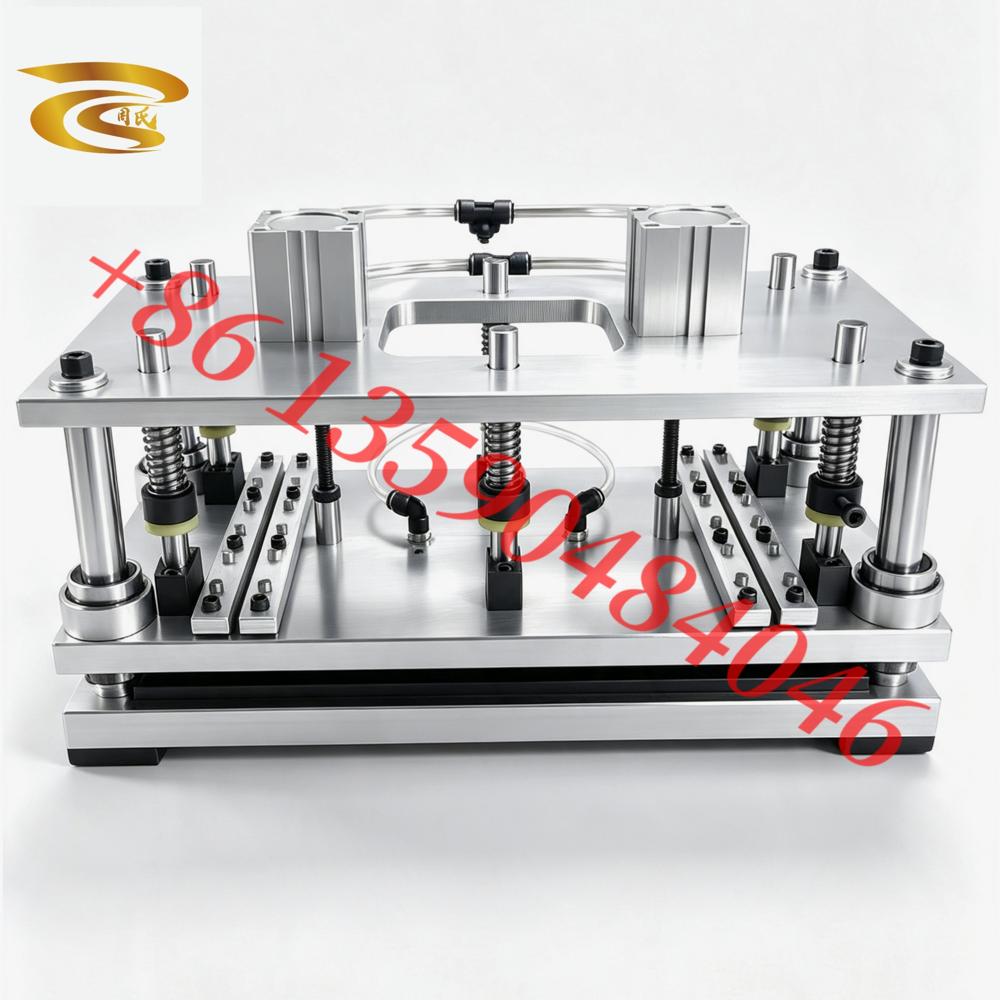 Pneumatic Multi Hole Punch Machine - Color: Blue