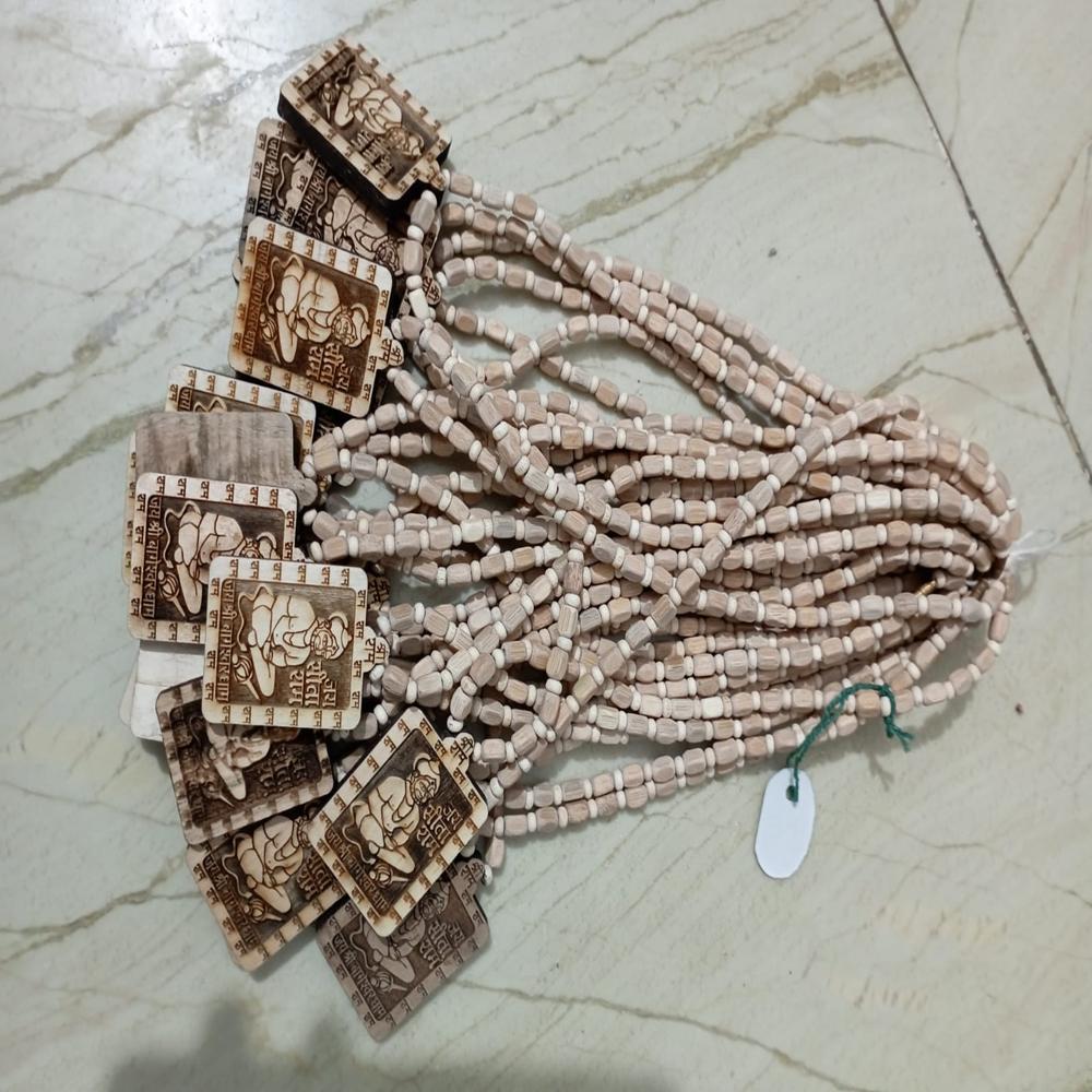 Wood Tulsi mala design