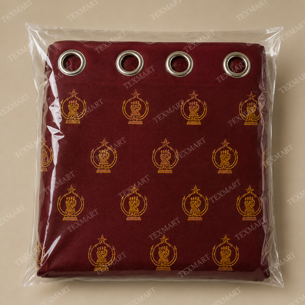 Army Regimental Logo Crest Jacquard Curtains