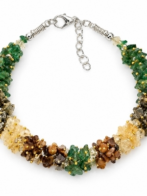 Money Magnet Gajri Chips Bracelet - Color: Multicolored