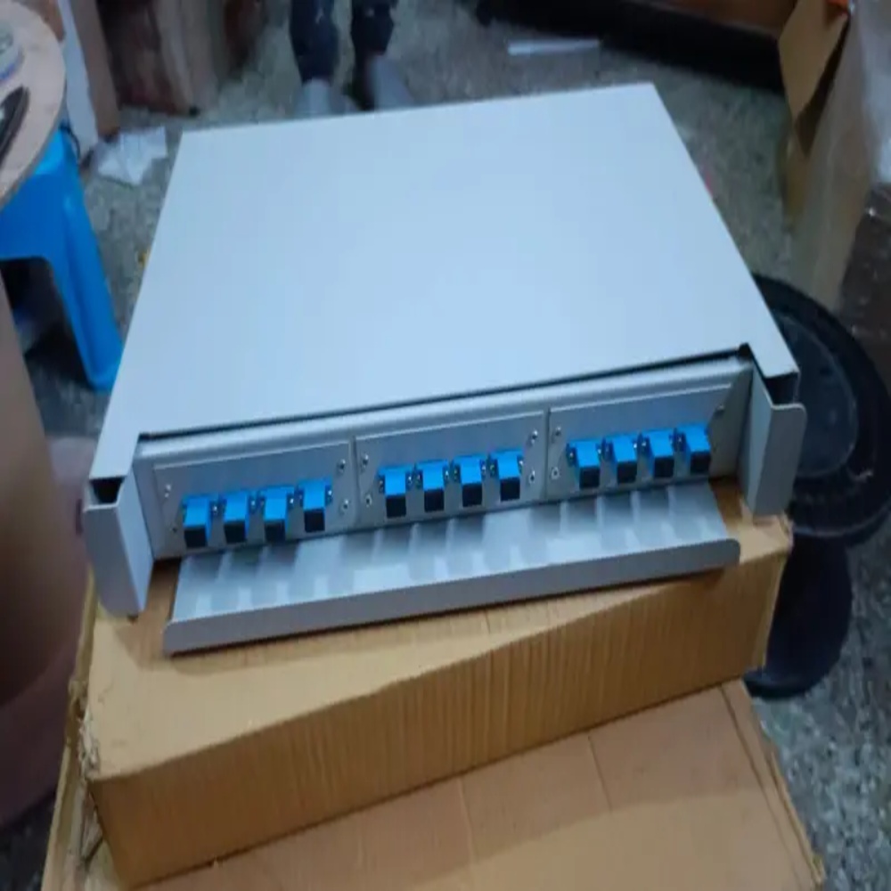 12 Port Fiber Optic Patch Panel 12 Port SC Duplex Fiber Management System (FMS),