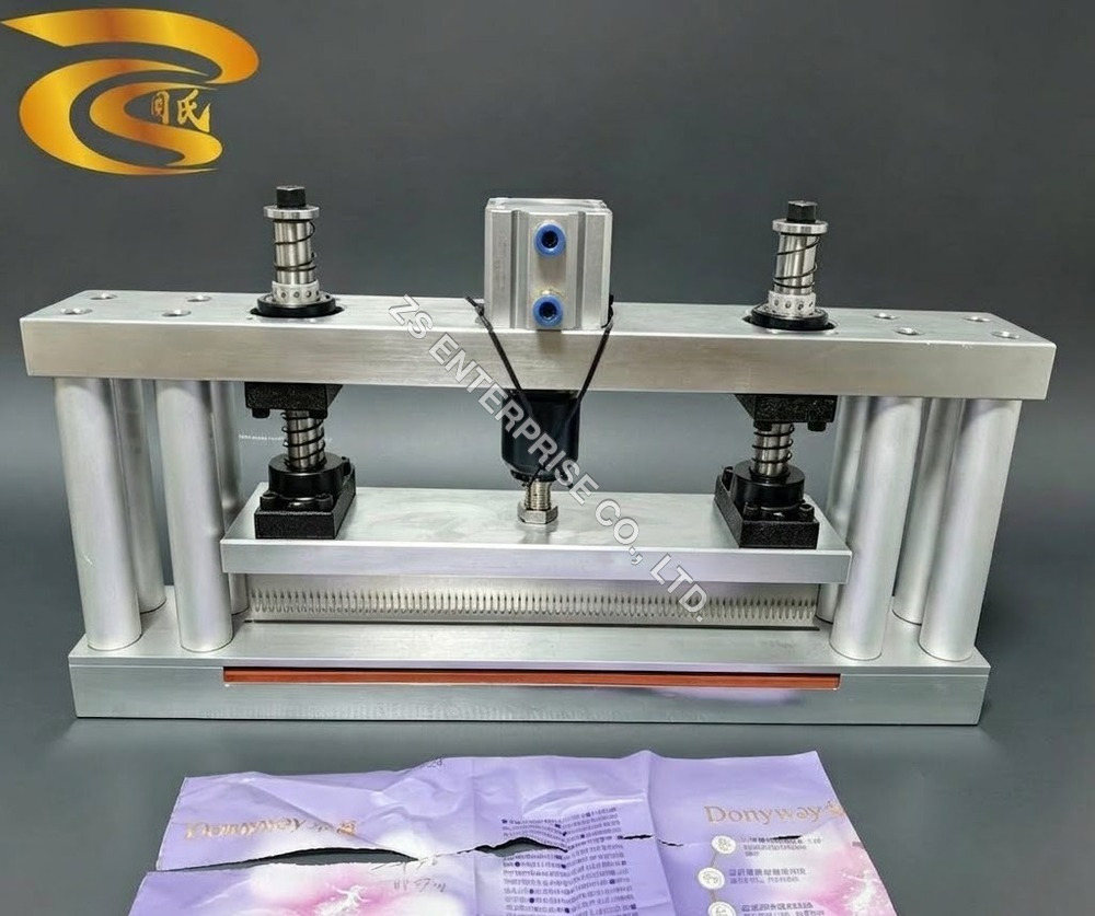 Pneumatic Easy Tearing Dotted Line Punch Machine With Replaceable Blade Dashed Line Perforator - Color: Metallic Color