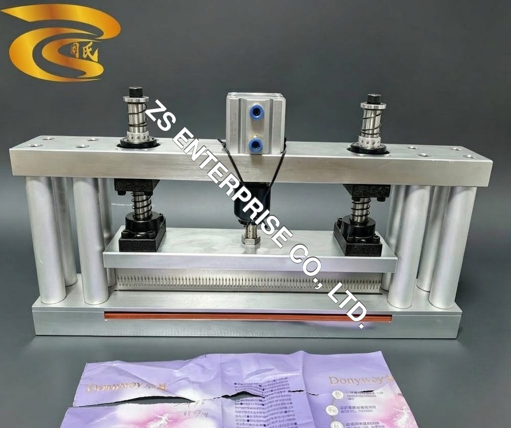 Pneumatic Easy Tearing Dotted Line Punch Machine With Replaceable Blade Dashed Line Perforator - Color: Metallic Color
