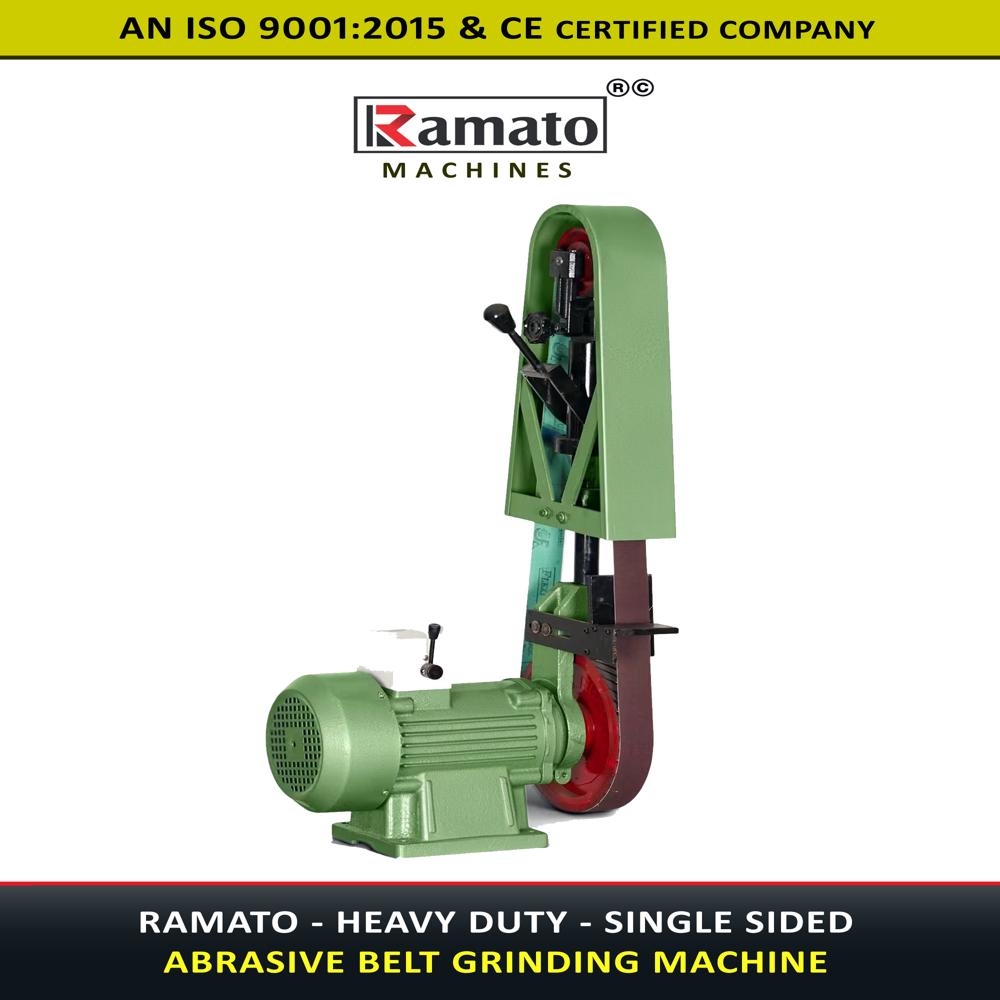 Single Side Belt Grinder Machine