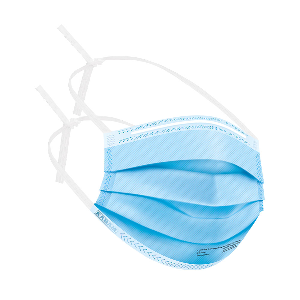 Disposable masks 3 ply tie and elastic/ LOOP