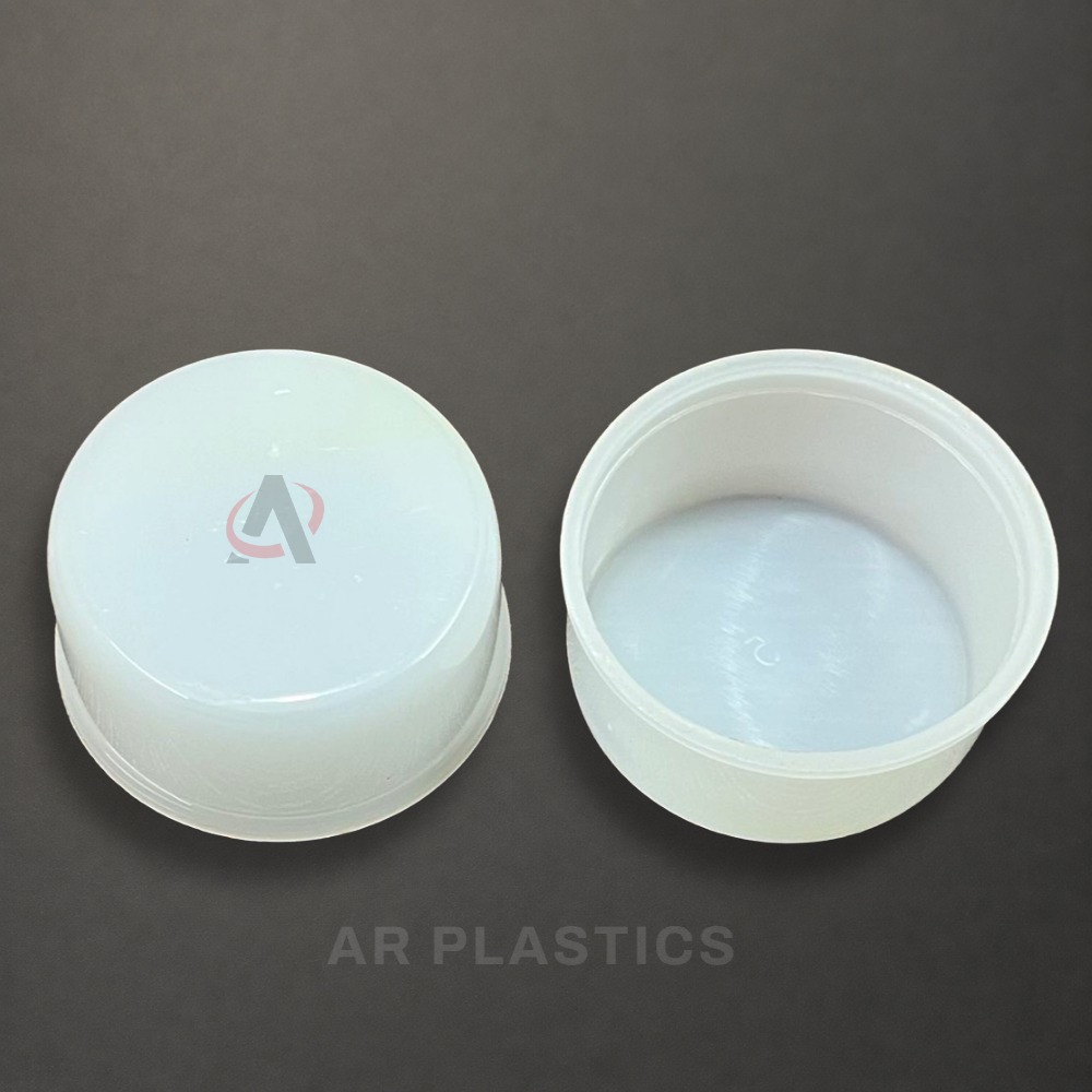 46 Mm 3 Star Cap - Plastic, 46 Mm , Yellow, Red, White Colors | Customizable Screw Cap For Bottles With High Strength And Lightweight Design