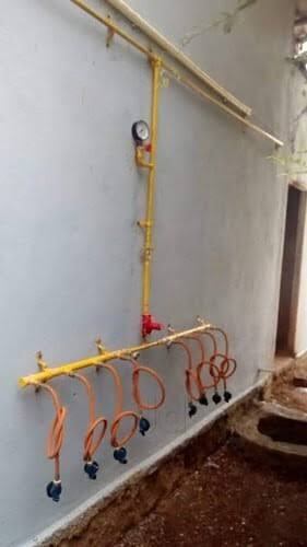 Chimney Ducting And Gas Pipe Line
