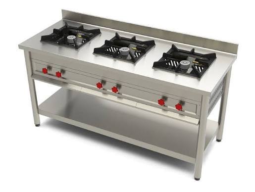 3 Burner Indian Cooking Range