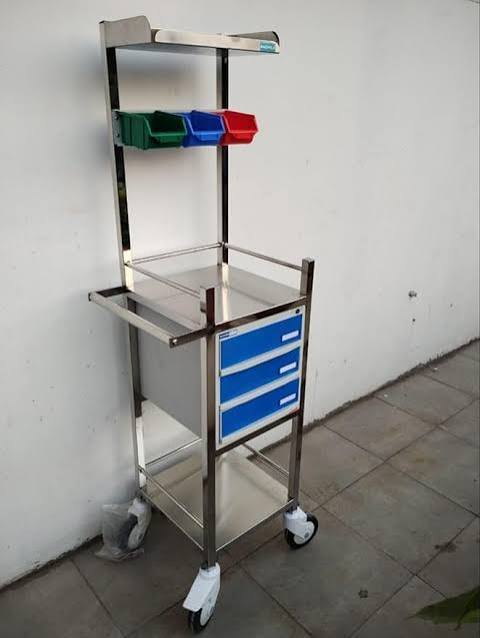 SS Crash Cart Trolley