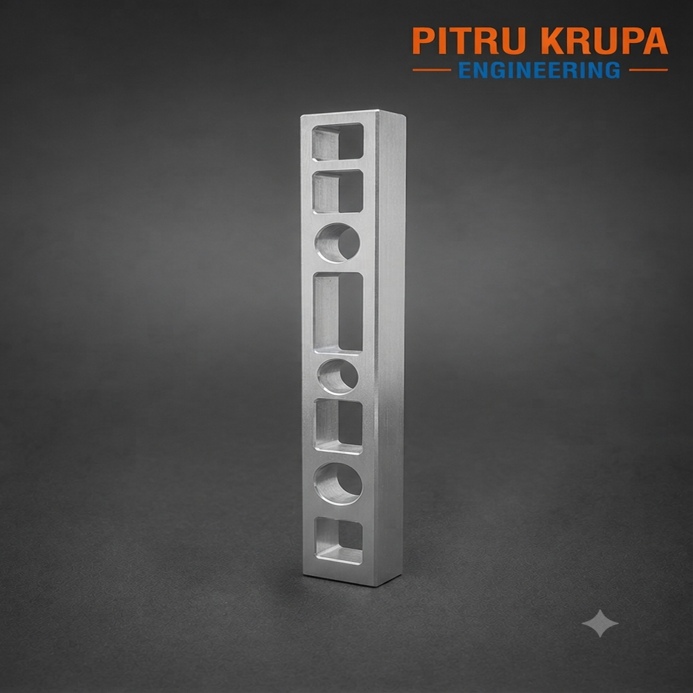 CNC Machined Aluminium Multi-Hole Mounting Bar