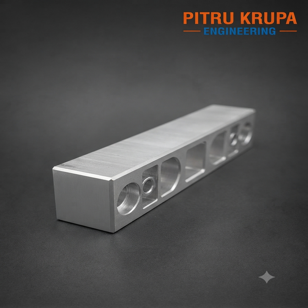 CNC Machined Aluminium Multi-Hole Mounting Bar