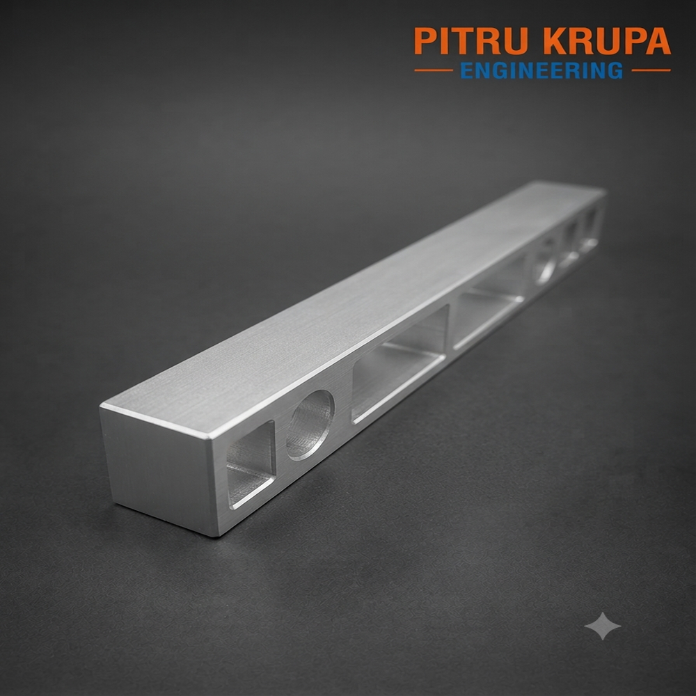 CNC Machined Aluminium Multi-Hole Mounting Bar