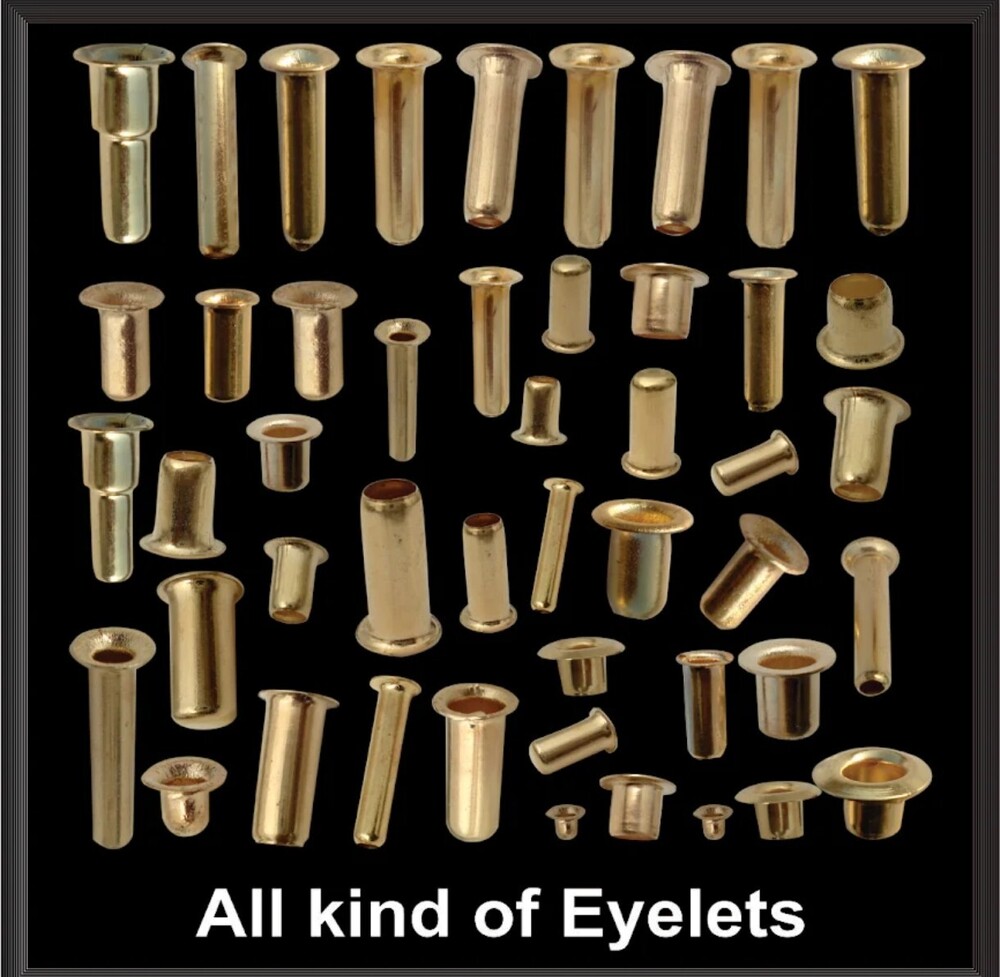 Tubular Brass, Copper And Aluminum Rivet Eyelets - Application: Industrial