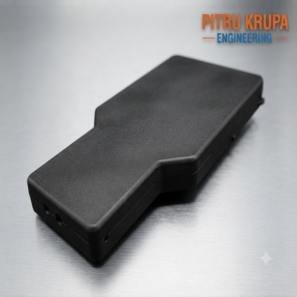 CNC Machined Black Electronic Enclosure Housing