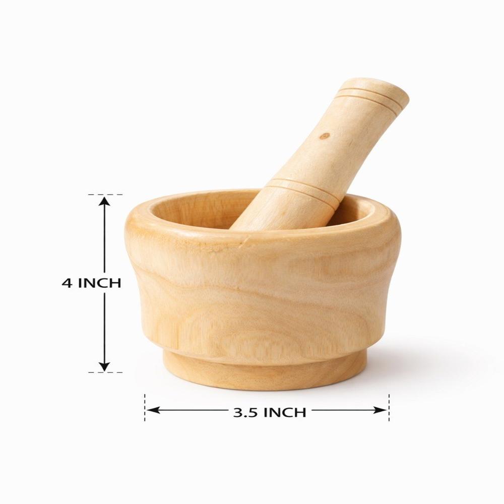 Wooden And Pestle Set