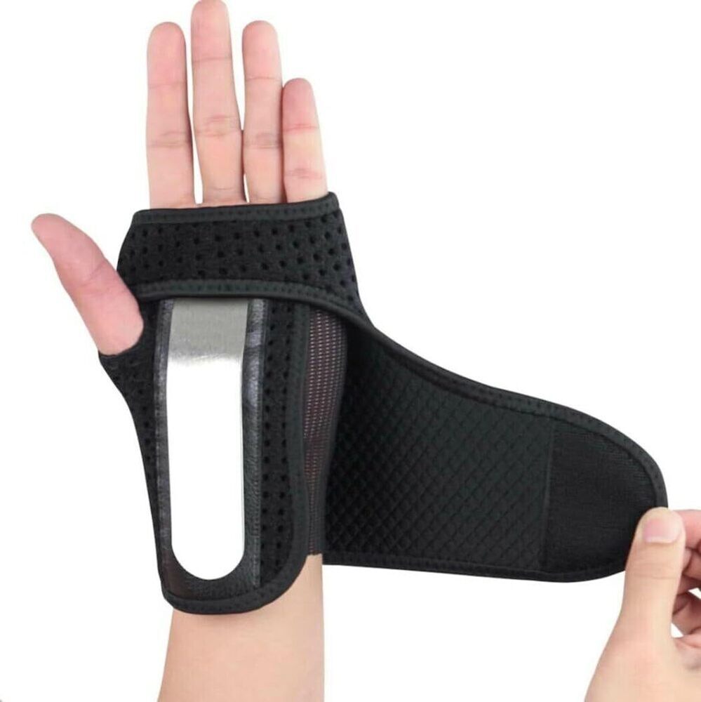 Premium Wrist Support Brace With Steel Plate Splint And Breathable Mesh