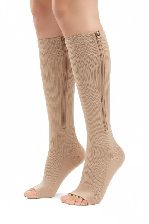 Copper Magnetic Zipper Compression Socks for Men And Women