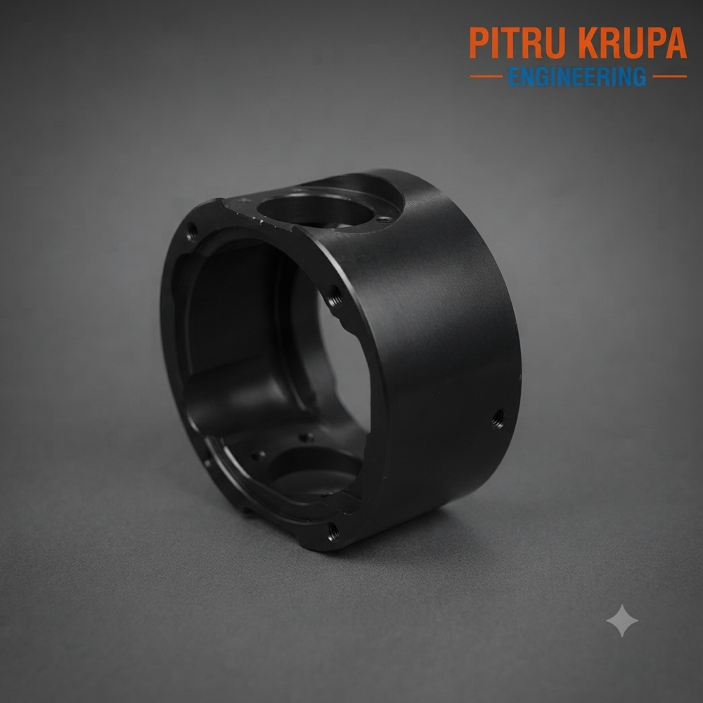 CNC Machined Aluminium Cylindrical Housing