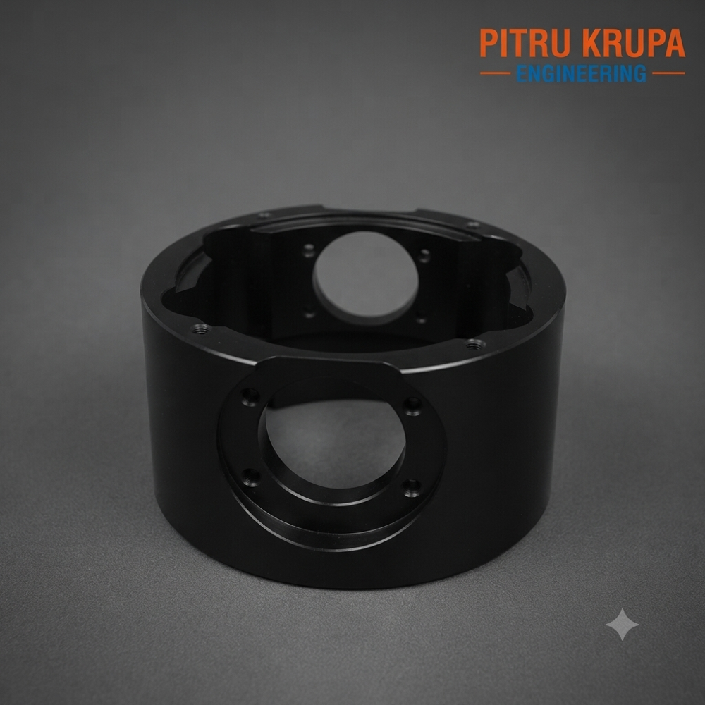CNC Machined Aluminium Cylindrical Housing